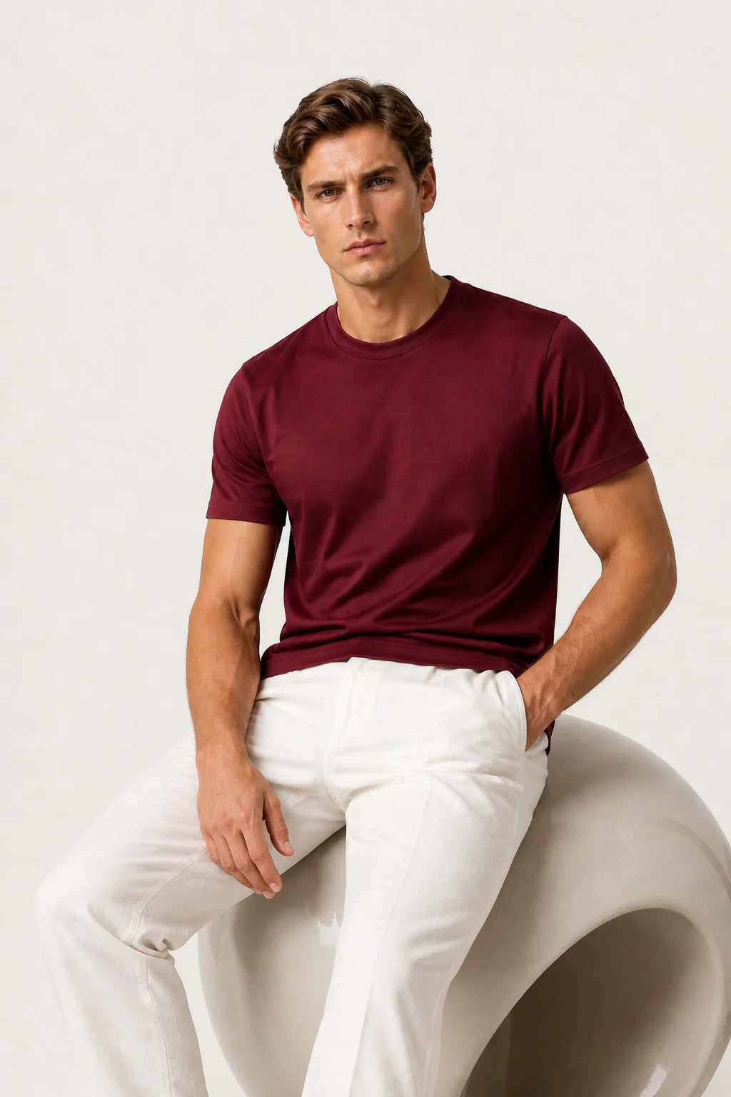 The Positano Bordeaux T-shirt