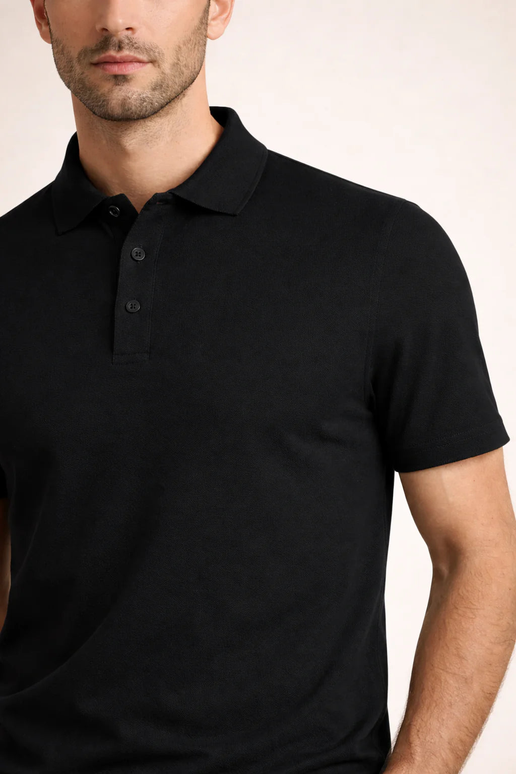 The Porto Cervo Black Polo