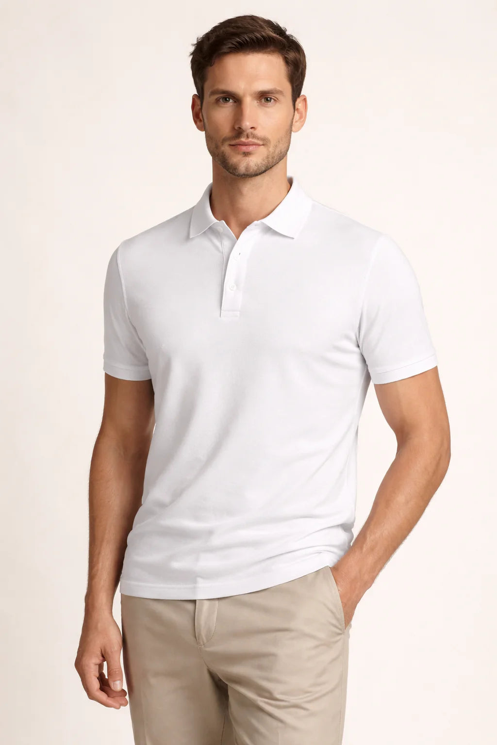The Porto Cervo White Polo