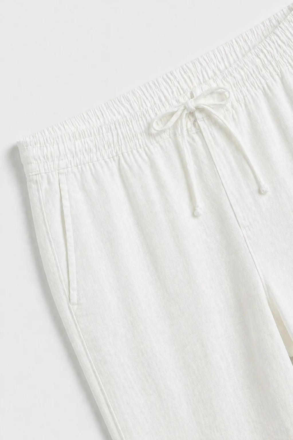 The Ostuni Linen White Trousers