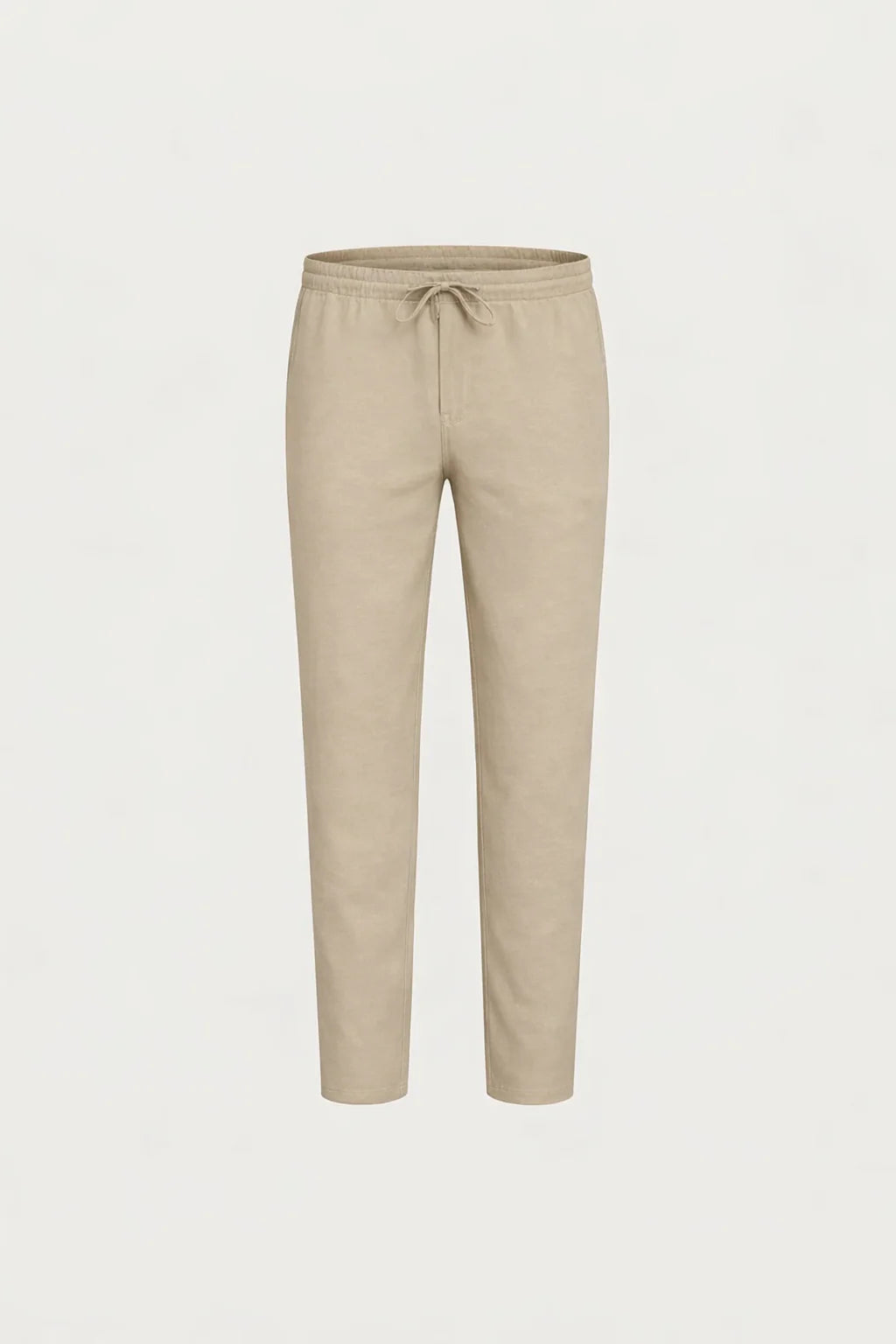 The Ostuni Linen Beige Trousers