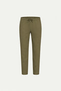The Ostuni Linen Olive Trousers
