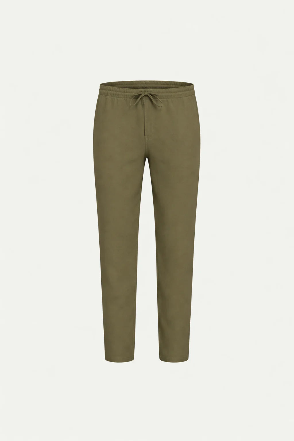 The Ostuni Linen Olive Trousers