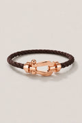 The Riviera Dark Brown Rose Gold Bracelet