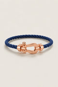 The Riviera Navy Rose Gold Bracelet