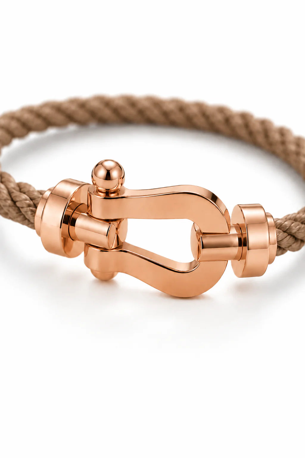 The Riviera Beige Rose Gold Bracelet