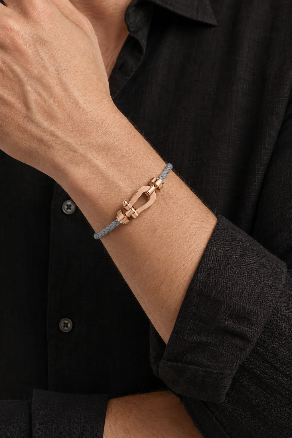 The Riviera Grey Rose Gold Bracelet