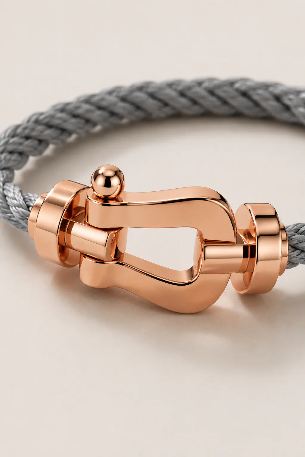 The Riviera Grey Rose Gold Bracelet