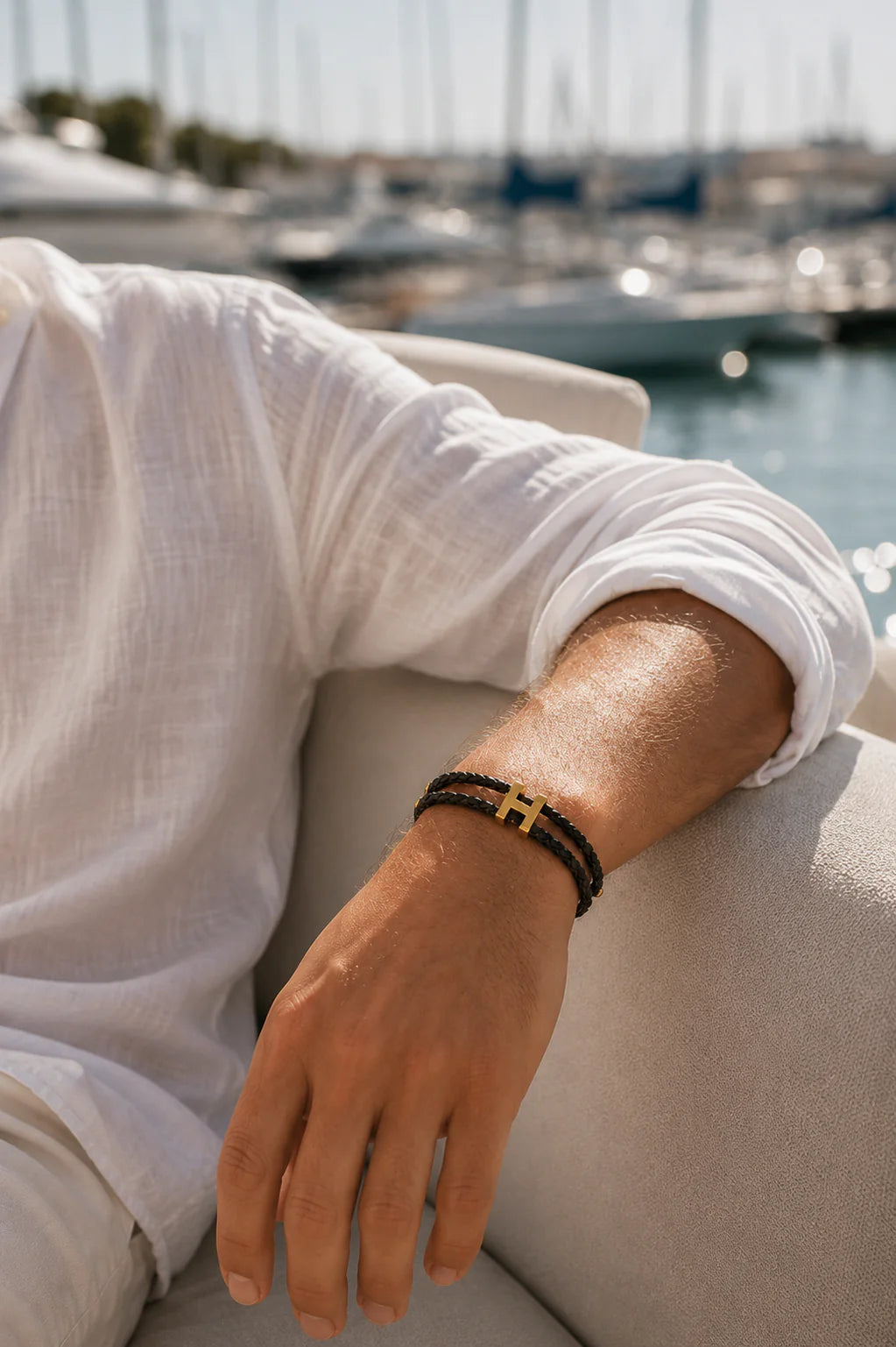 The Monaco Gold/Black Bracelet