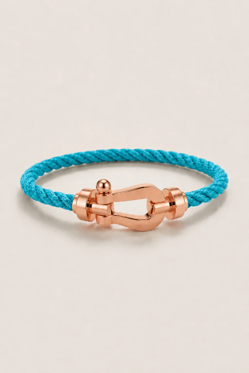 The Riviera Light Blue Rose Gold Bracelet