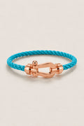 The Riviera Light Blue Rose Gold Bracelet