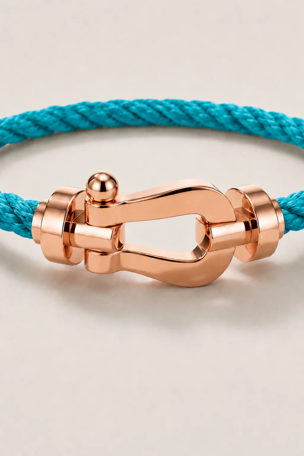 The Riviera Light Blue Rose Gold Bracelet