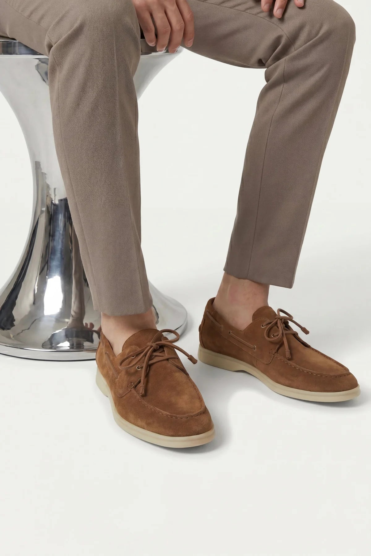 The Marina Yacht Brown Suede Loafer
