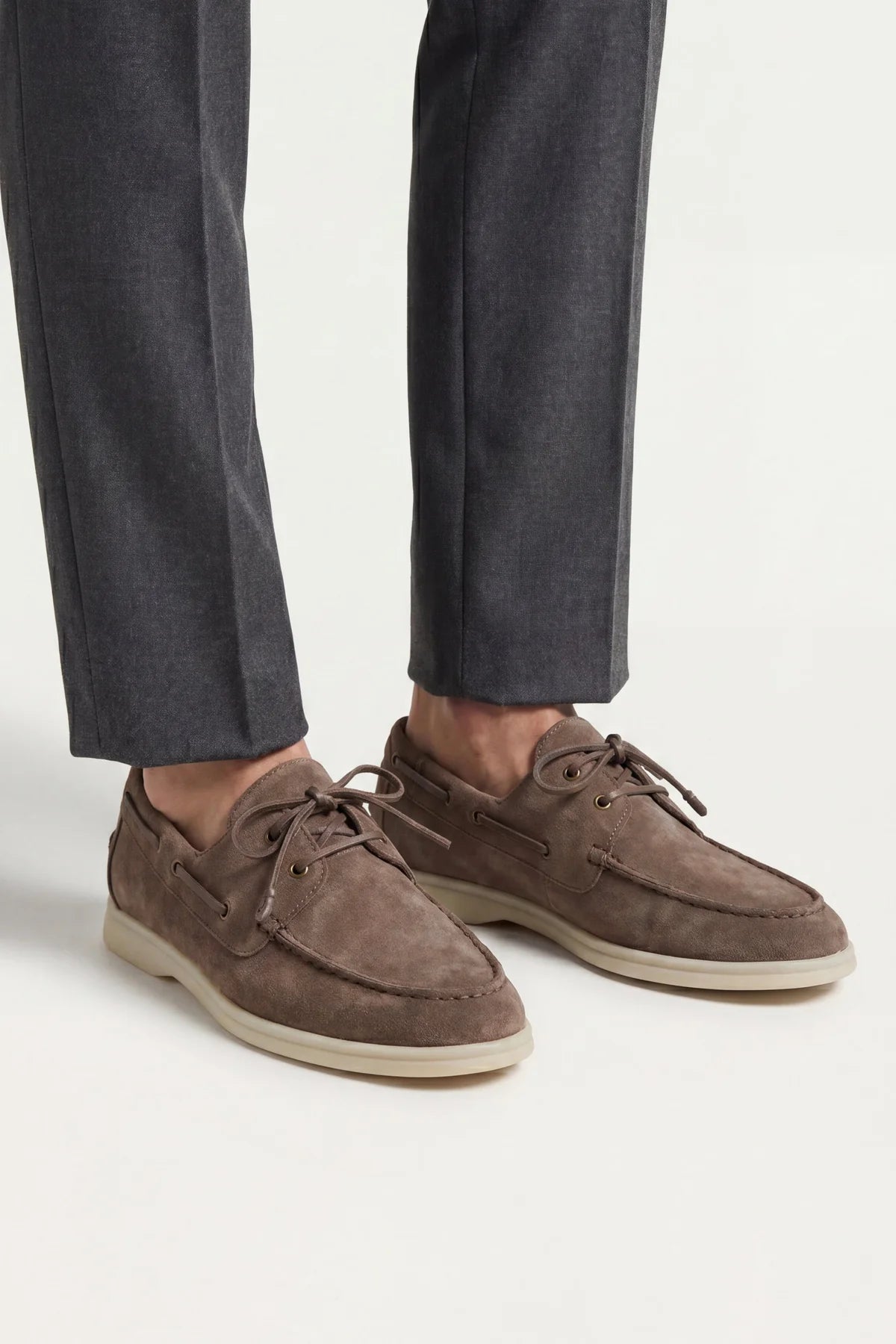 The Marina Yacht Tortora Suede Loafer