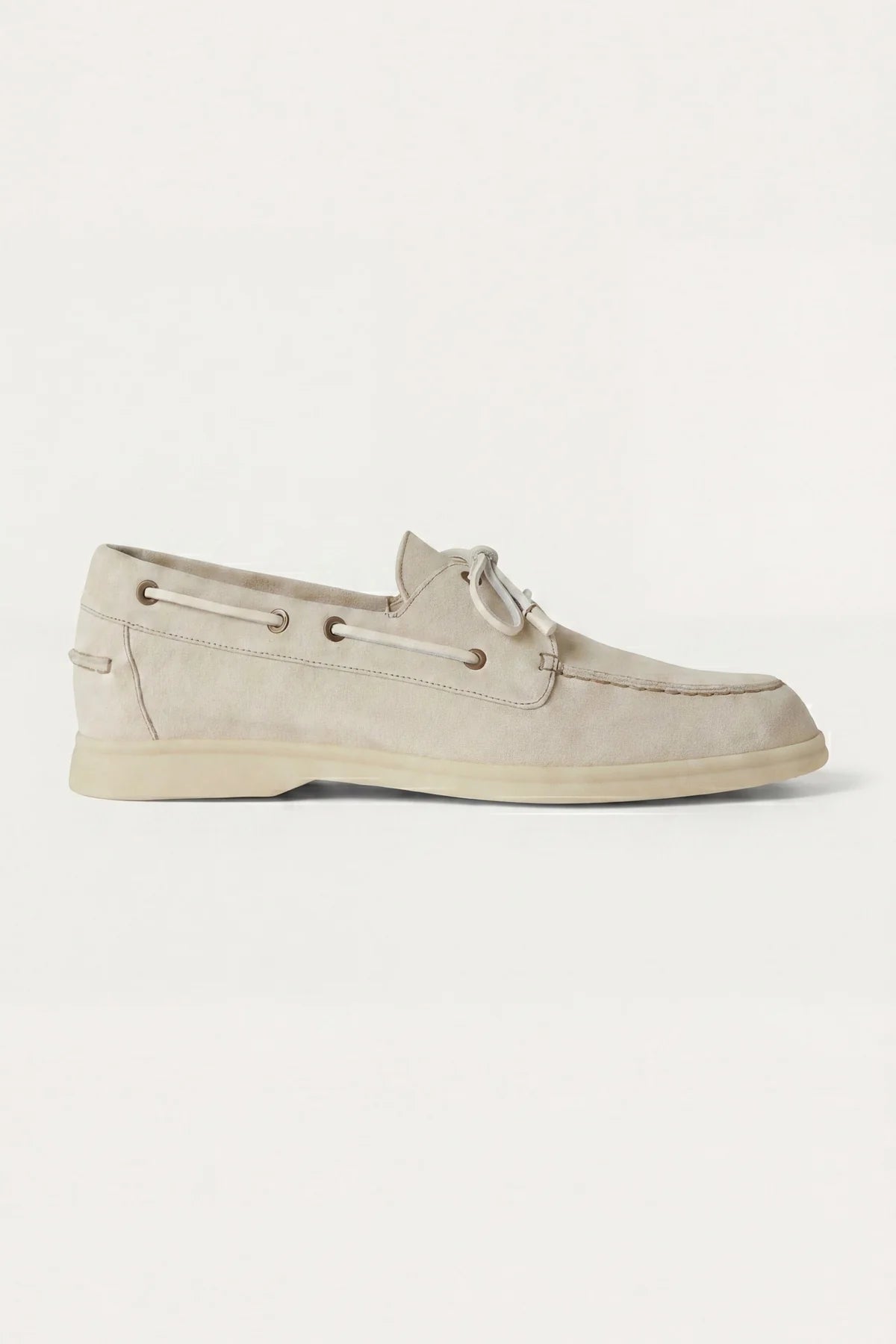 The Marina Yacht Cream Suede Loafer