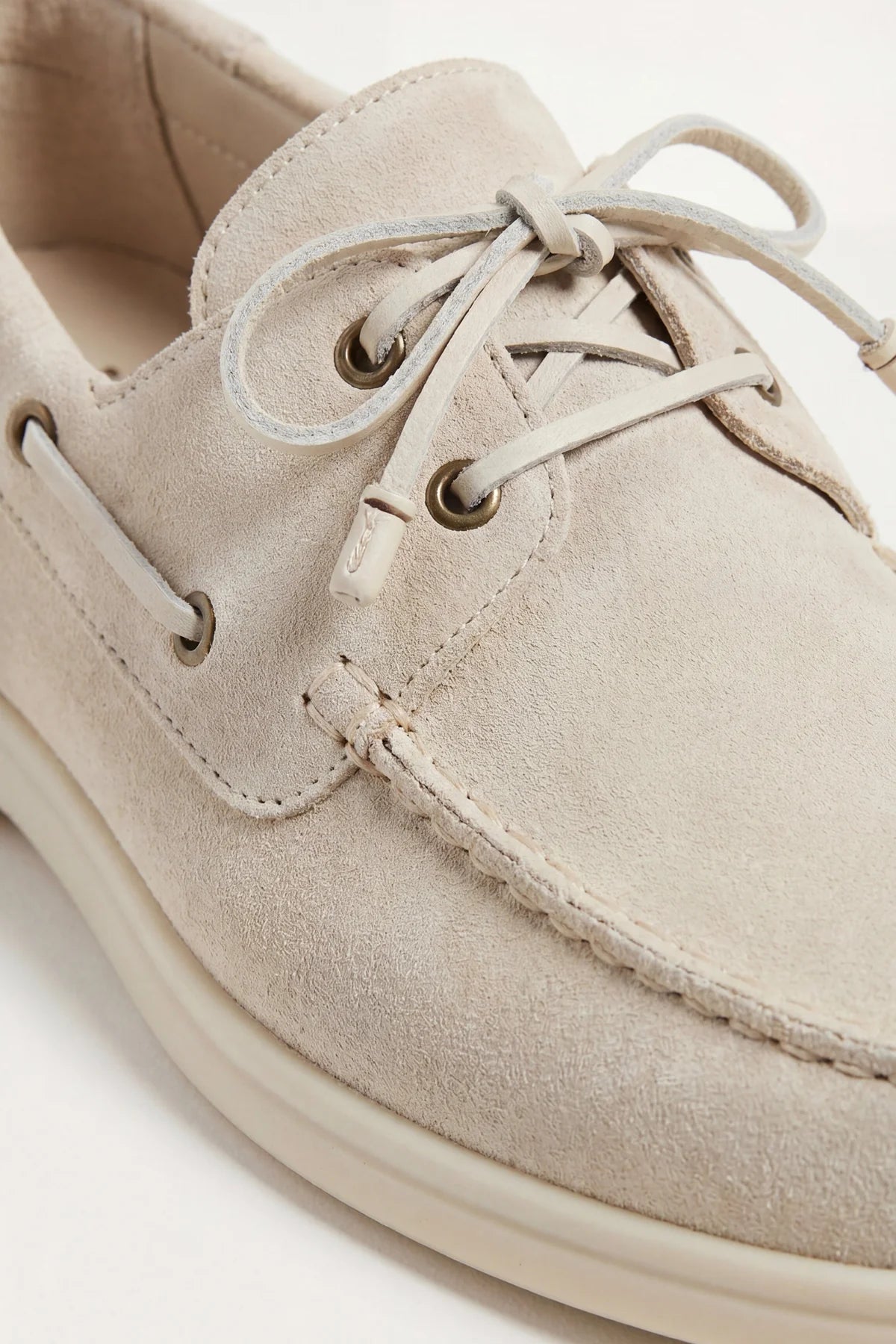 The Marina Yacht Cream Suede Loafer