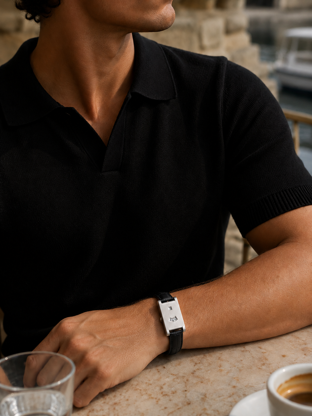 The Dolcevita Black/Silver Watch