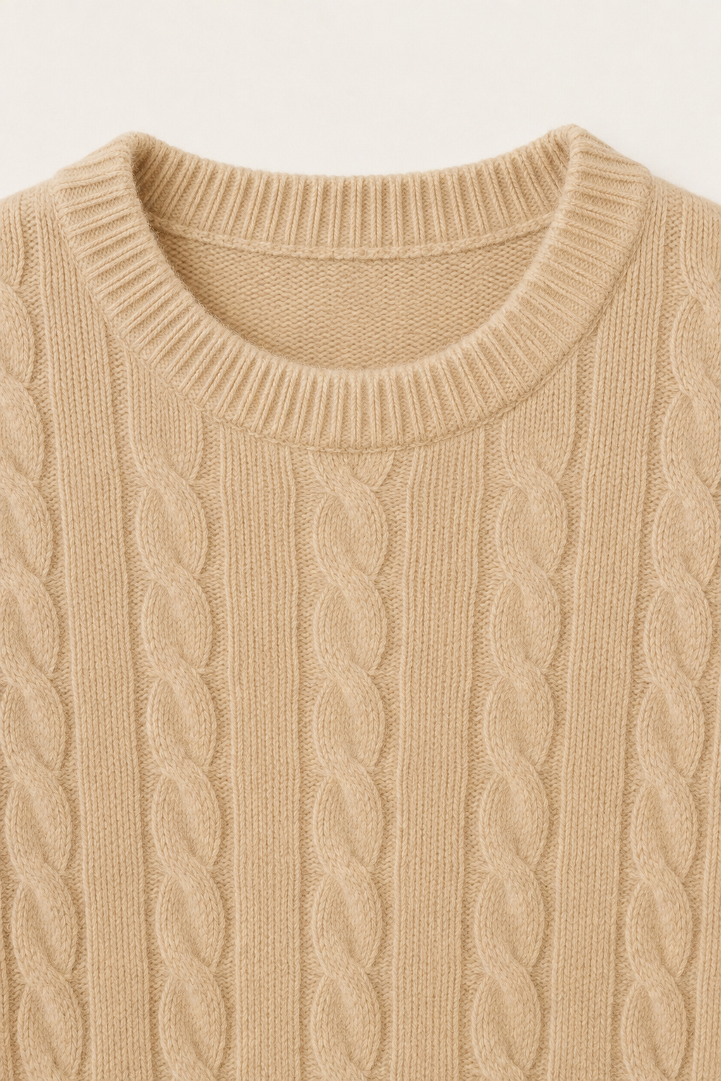 The Cortina Beige Cashmere Knit