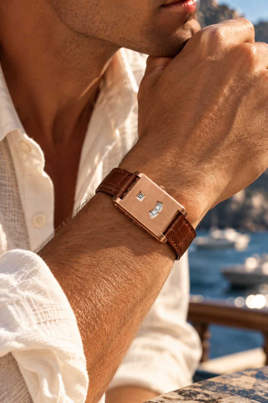 Die Dolcevita Brown/Rose Gold-Uhr