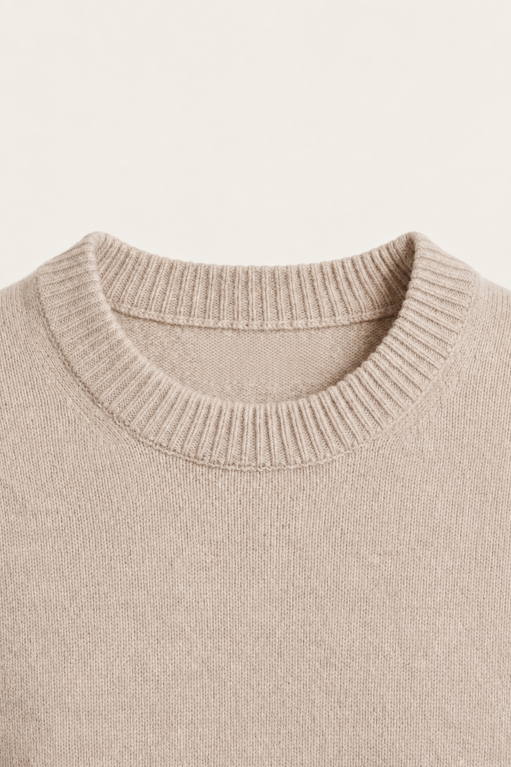 The Como Beige Cashmere Knit