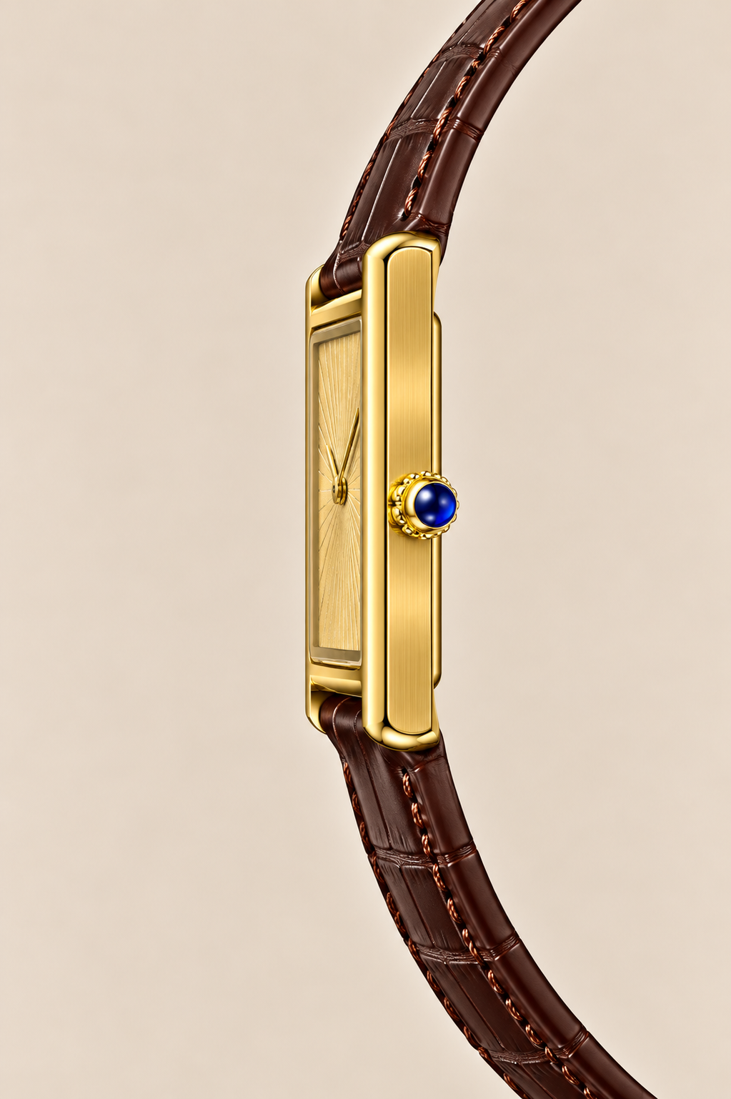 Die Riviera-Armbanduhr in Bordeaux/Gold
