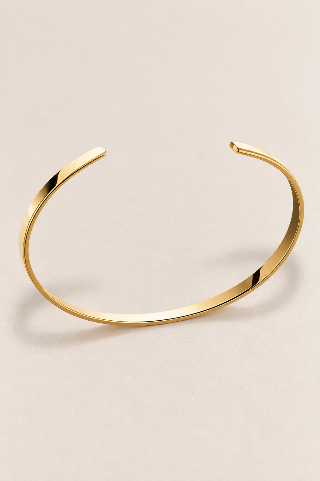 The Capri Slim Flat Gold Bracelet