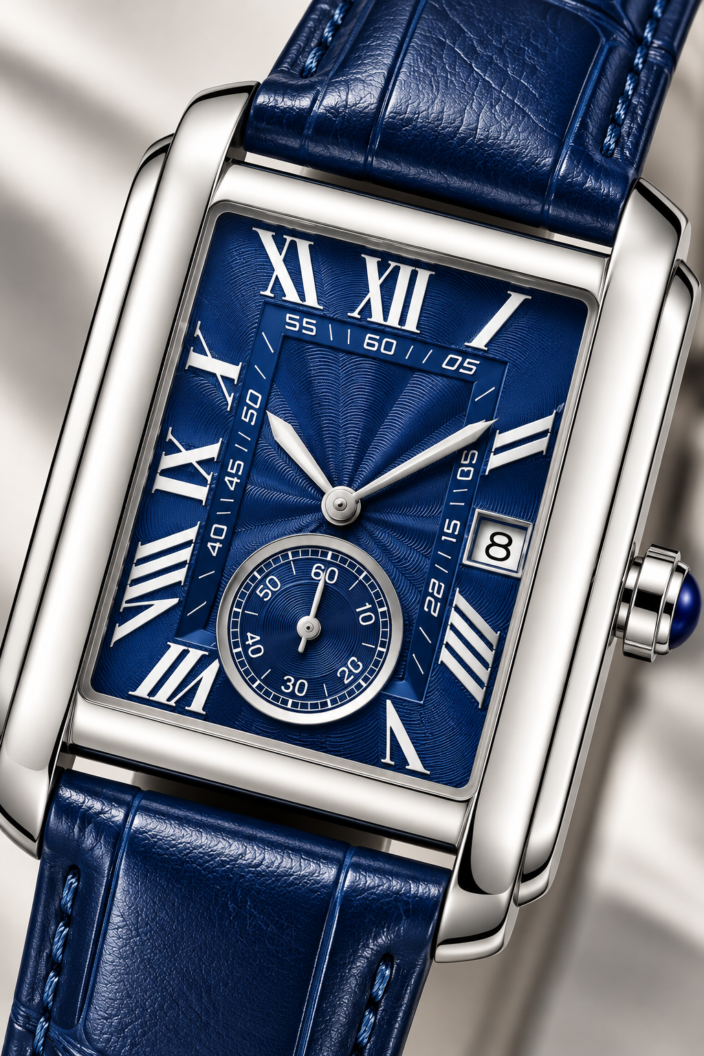 Die Amalfi Blau/Silber Uhr