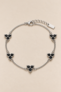 Le bracelet Monaco noir et or