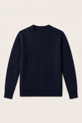 The Cortina Navy Cashmere Knit