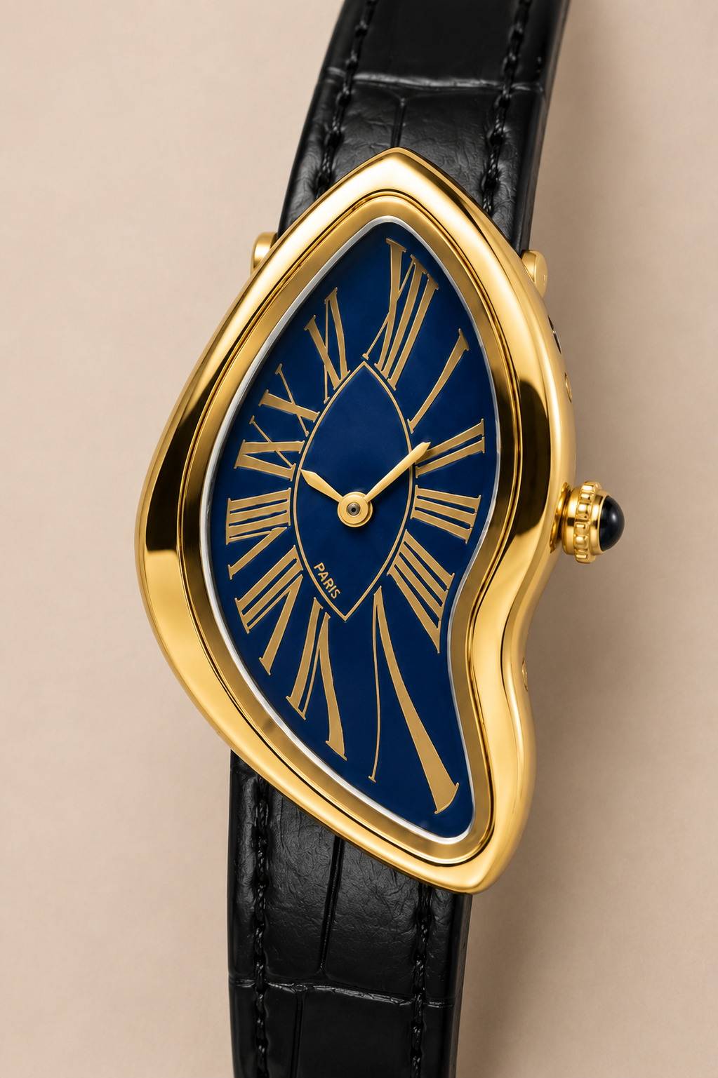 The Mirage Black/Blue/Gold Watch