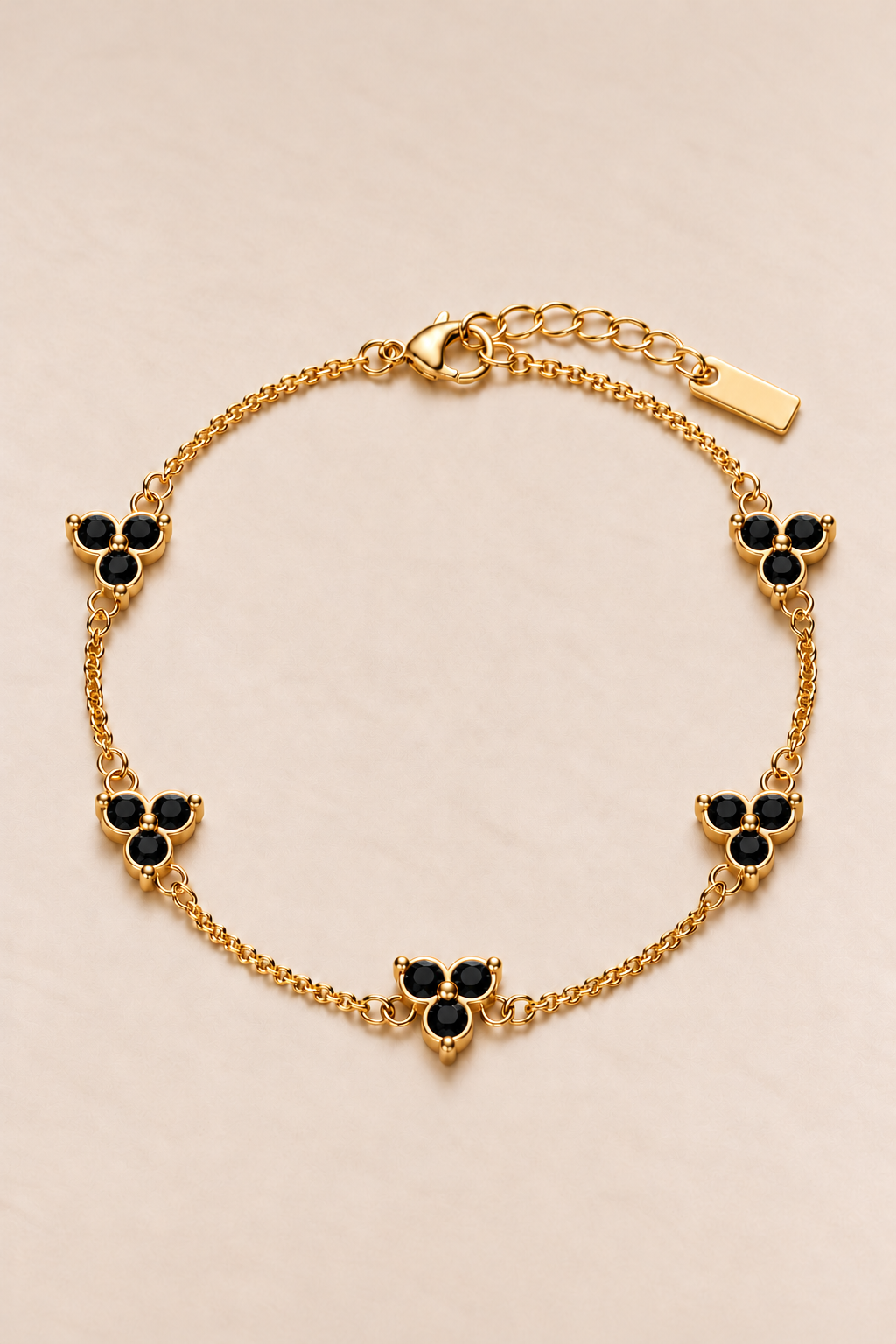 The Fortuna Black/Gold Bracelet