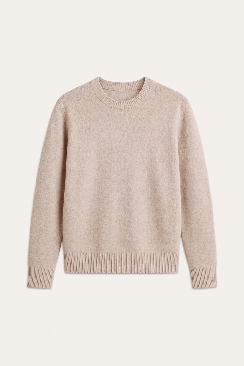 The Como Beige Cashmere Knit
