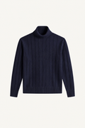 The Bolzano Wool Navy Turtleneck