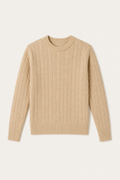 The Cortina Beige Cashmere Knit