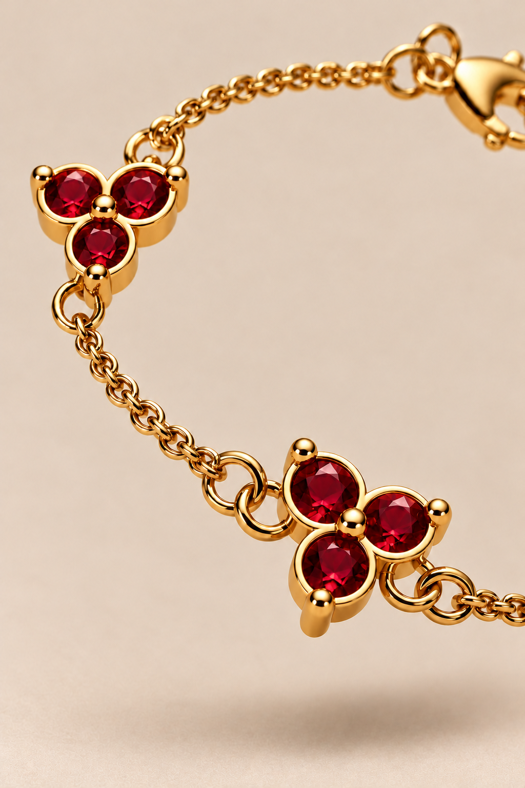 The Fortuna Red/Gold Bracelet