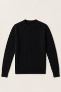 The Cortina Black Cashmere Knit