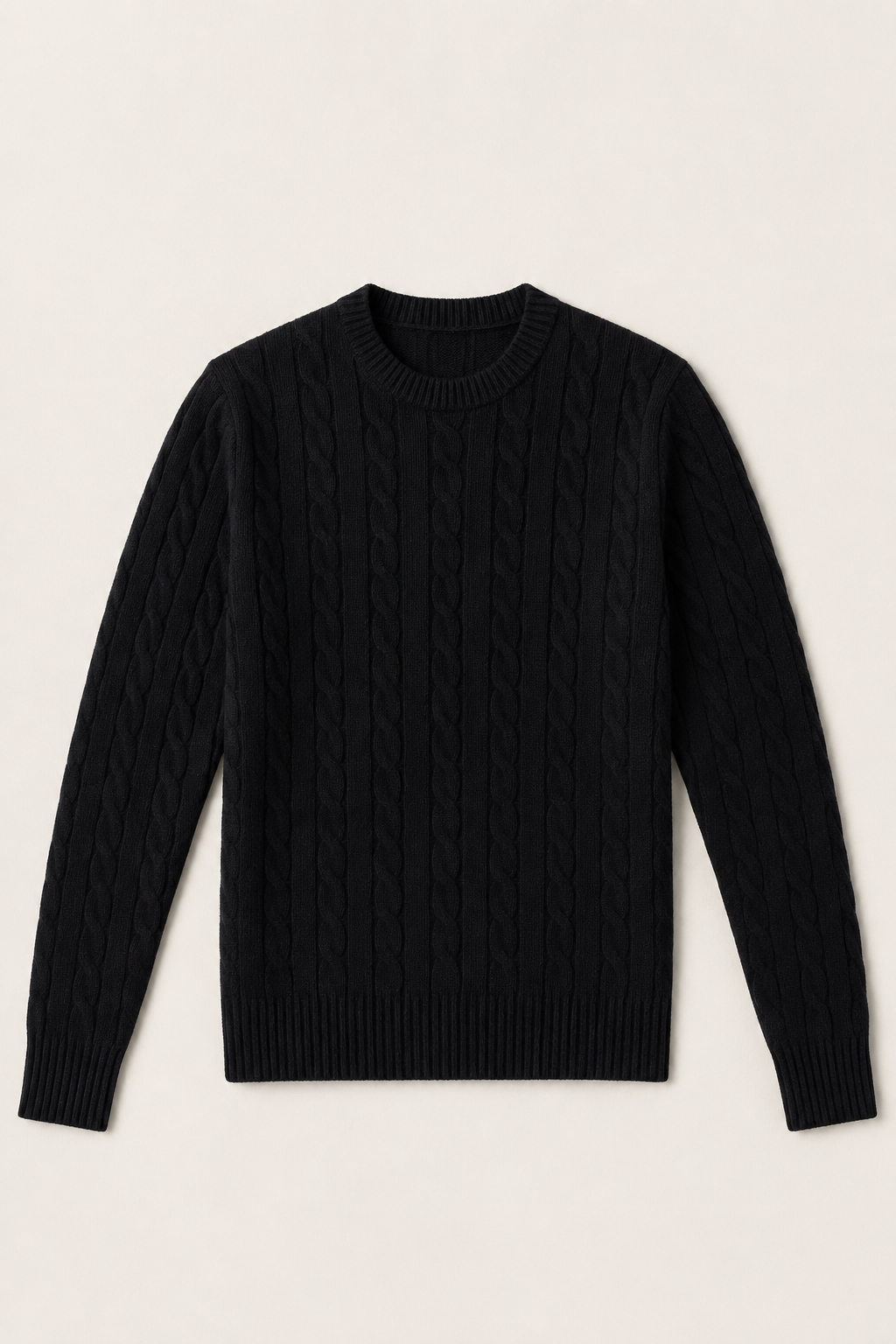 The Cortina Black Cashmere Knit