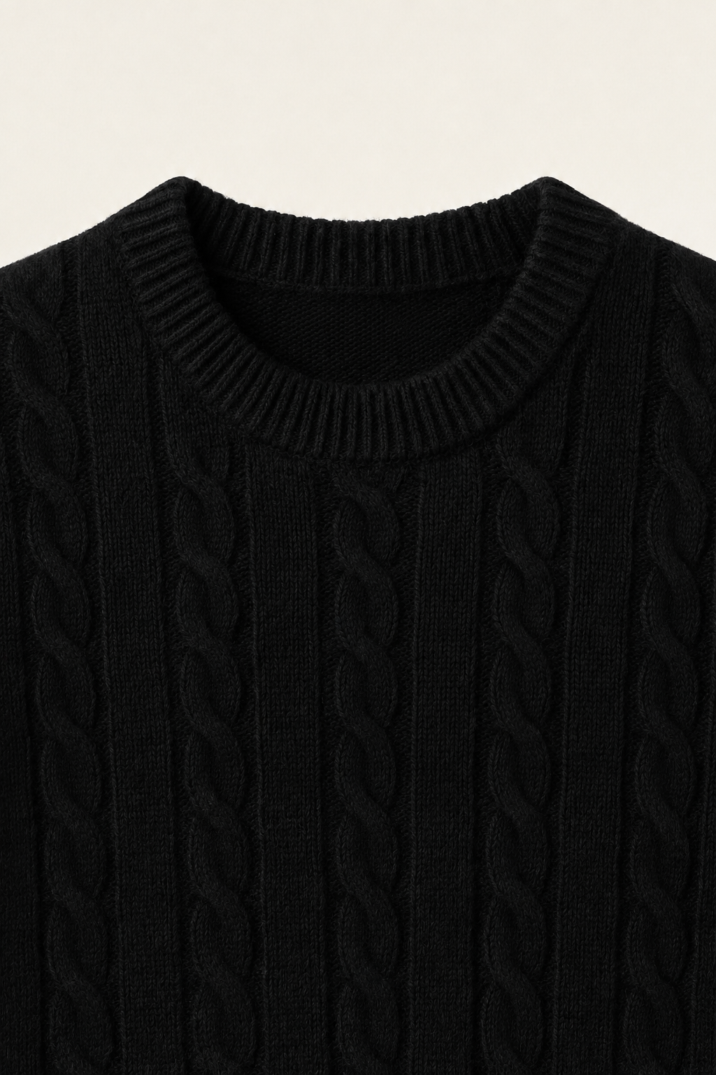 The Cortina Black Cashmere Knit