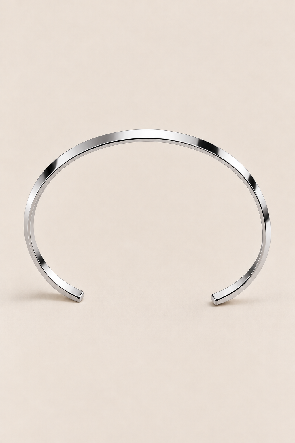 Das Capri Slim Flat Silberarmband