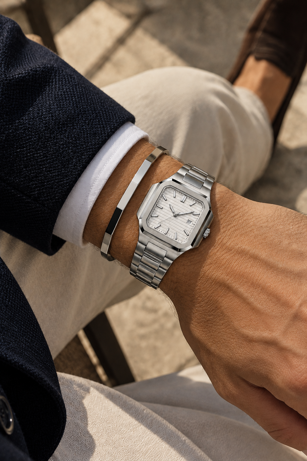 Das Aura Signet Silberarmband