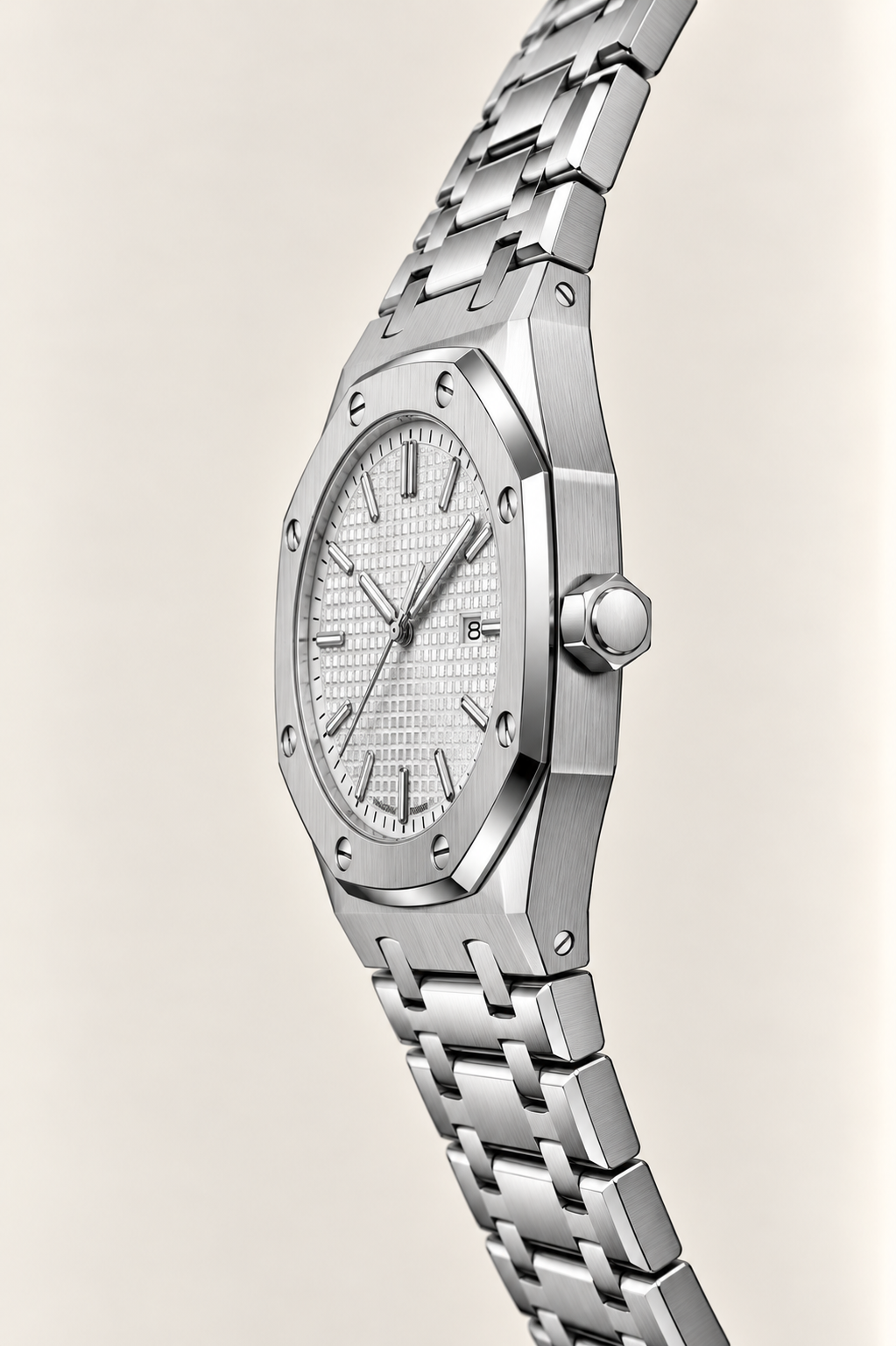 Die Monaco Silver/Ice Uhr